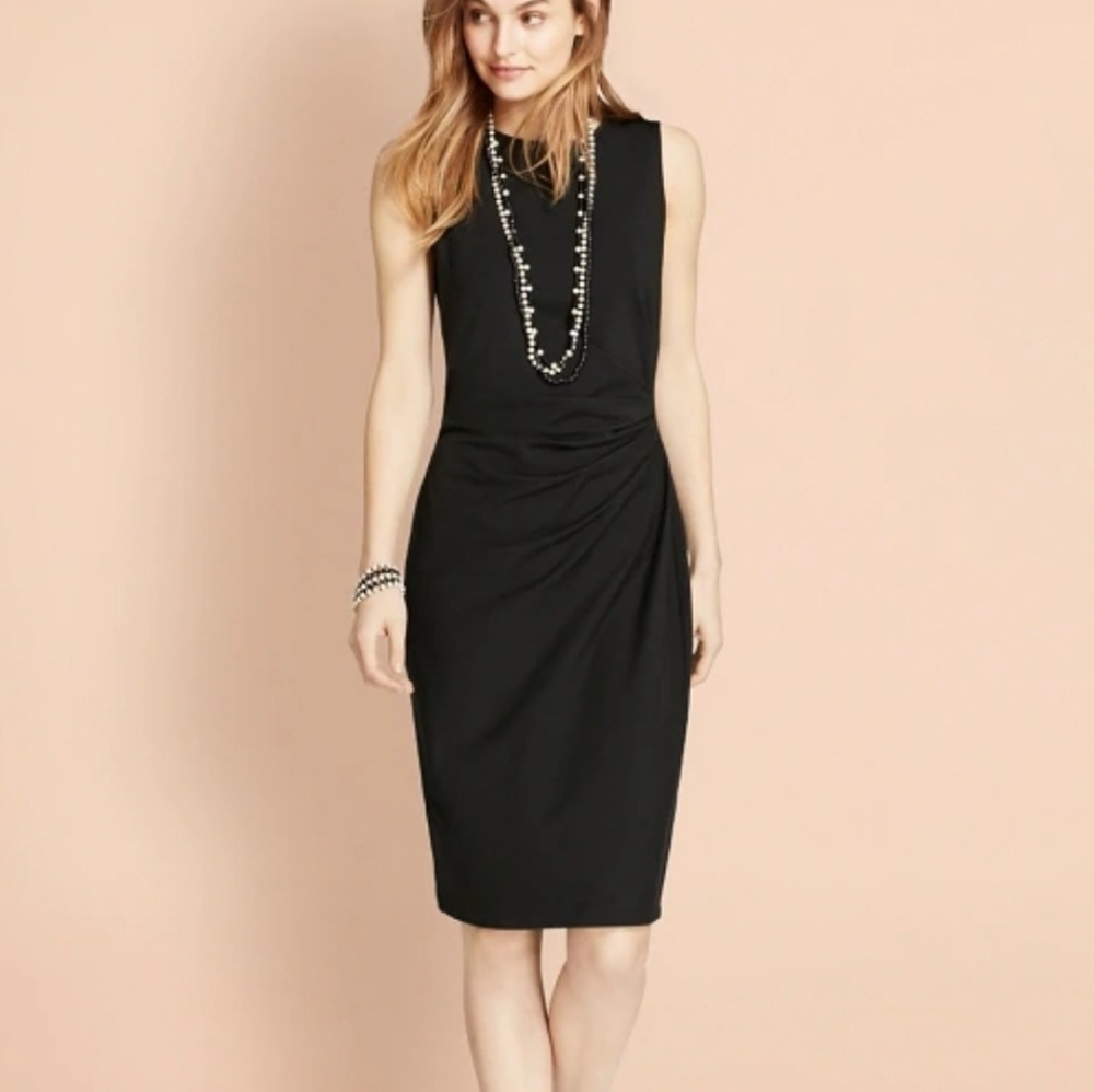 Ruched Ponte Sheath Dress